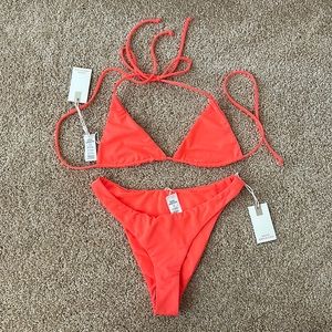 3 piece set - Good American NEON SWIM bikini. Never worn